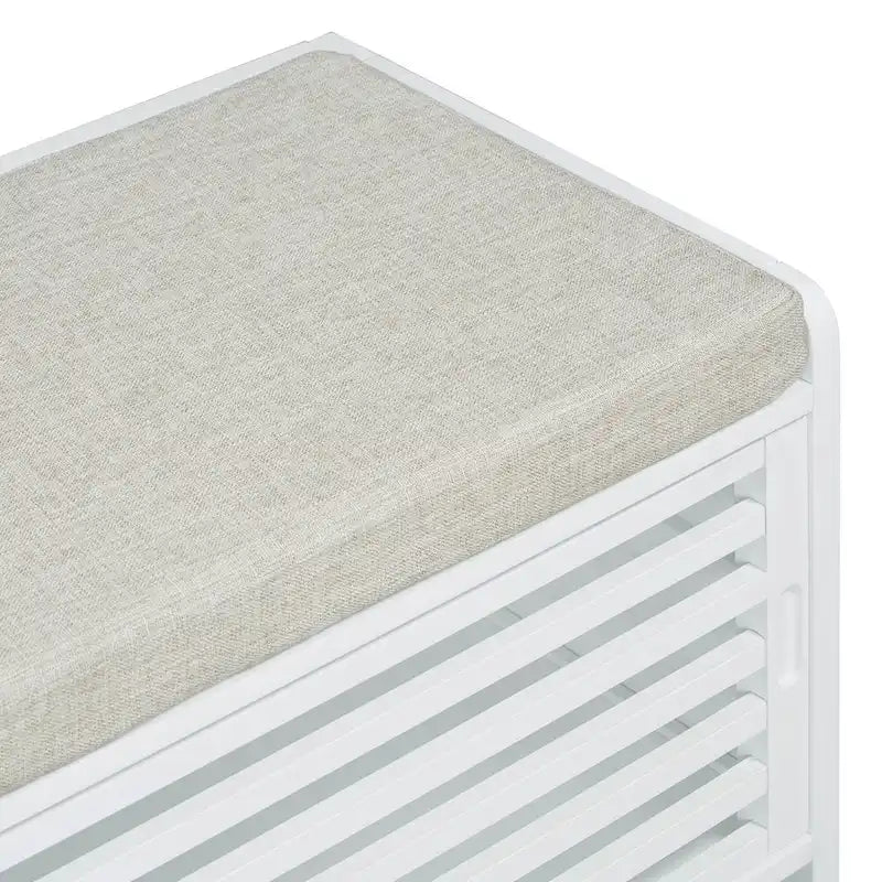 Banc de rangement volets vieillis