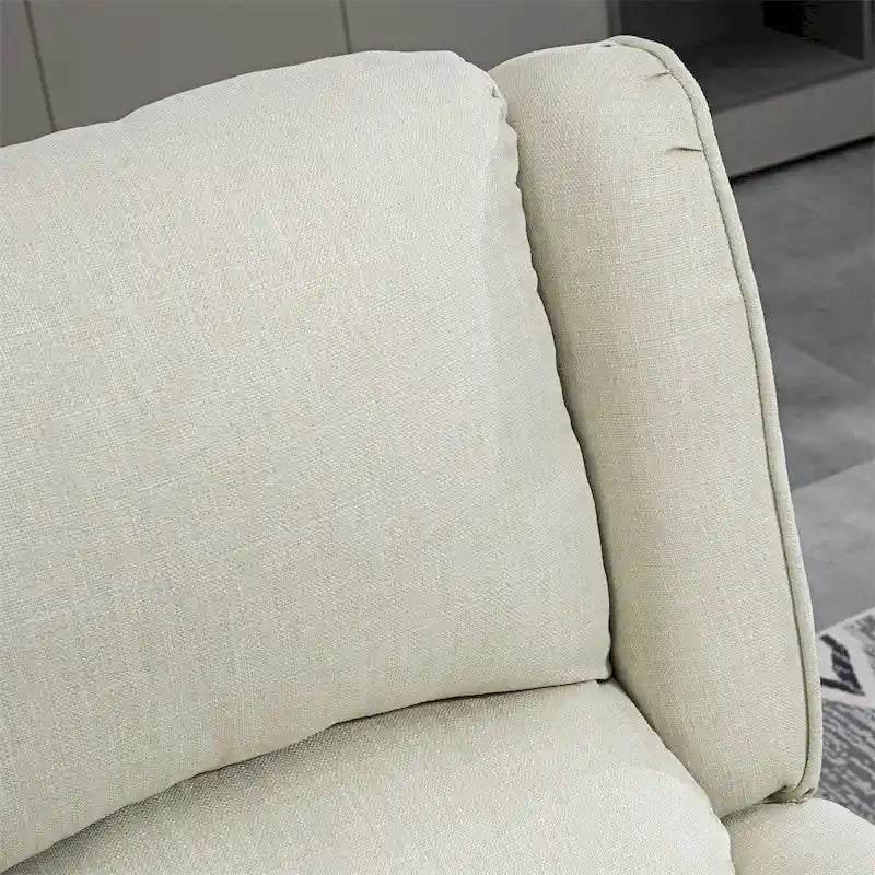 Fauteuil inclinable massant en lin avec chauffage