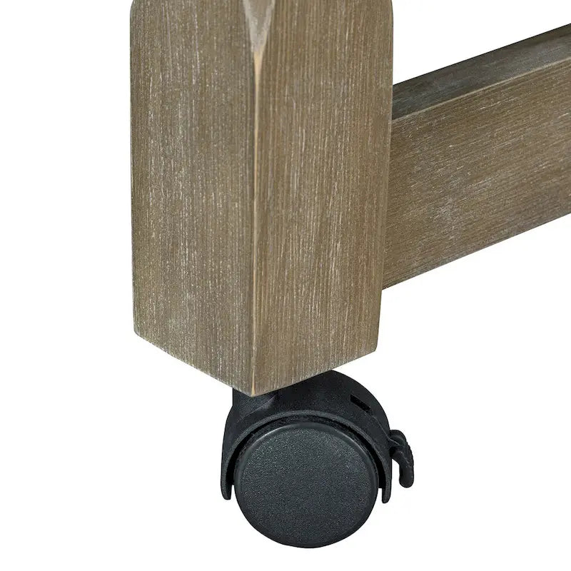 Îlot de cuisine mobile, table extensible avec prises USB et rangements