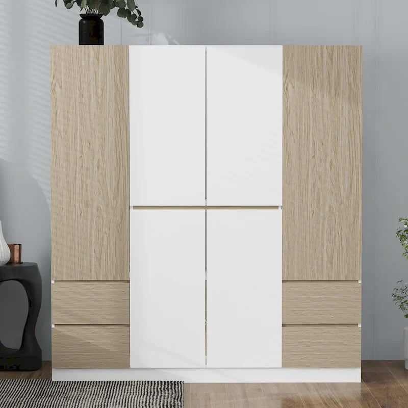 Armoire en bois avec tiroirs de rangement pour chambre à coucher