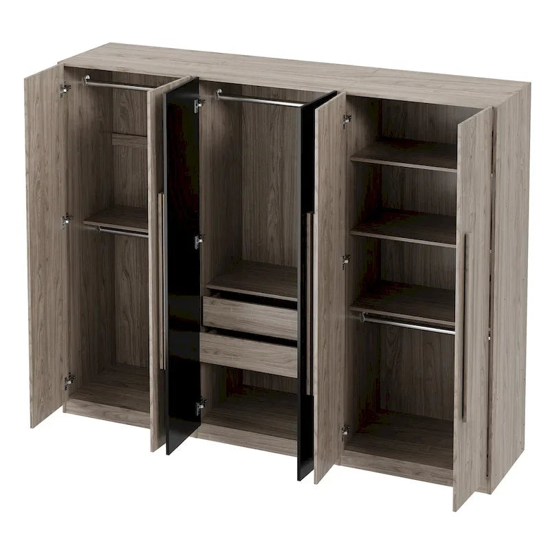 Armoire en bois avec tiroirs de rangement pour chambre à coucher