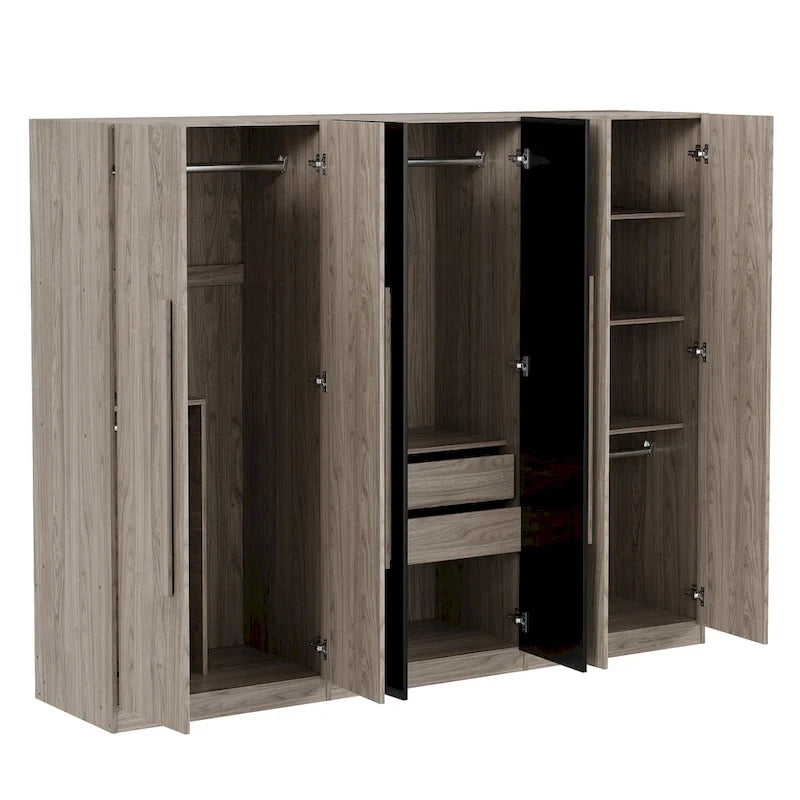 Armoire en bois avec tiroirs de rangement pour chambre à coucher
