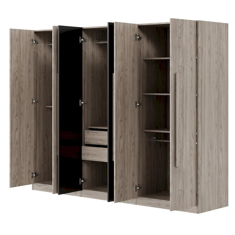 Armoire en bois avec tiroirs de rangement pour chambre à coucher