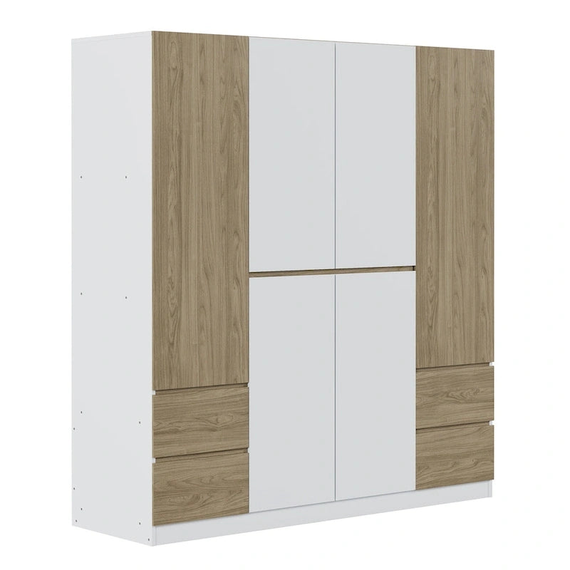 Armoire en bois avec tiroirs de rangement pour chambre à coucher