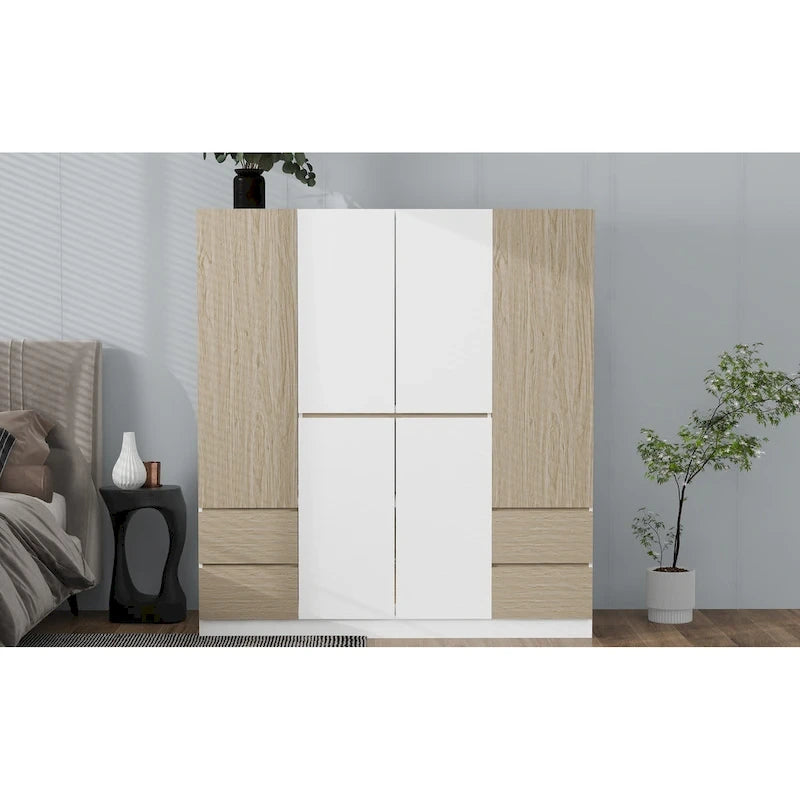 Armoire en bois avec tiroirs de rangement pour chambre à coucher