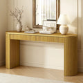 Console incurvée, table d'appoint de canapé longue, table d'entrée étroite