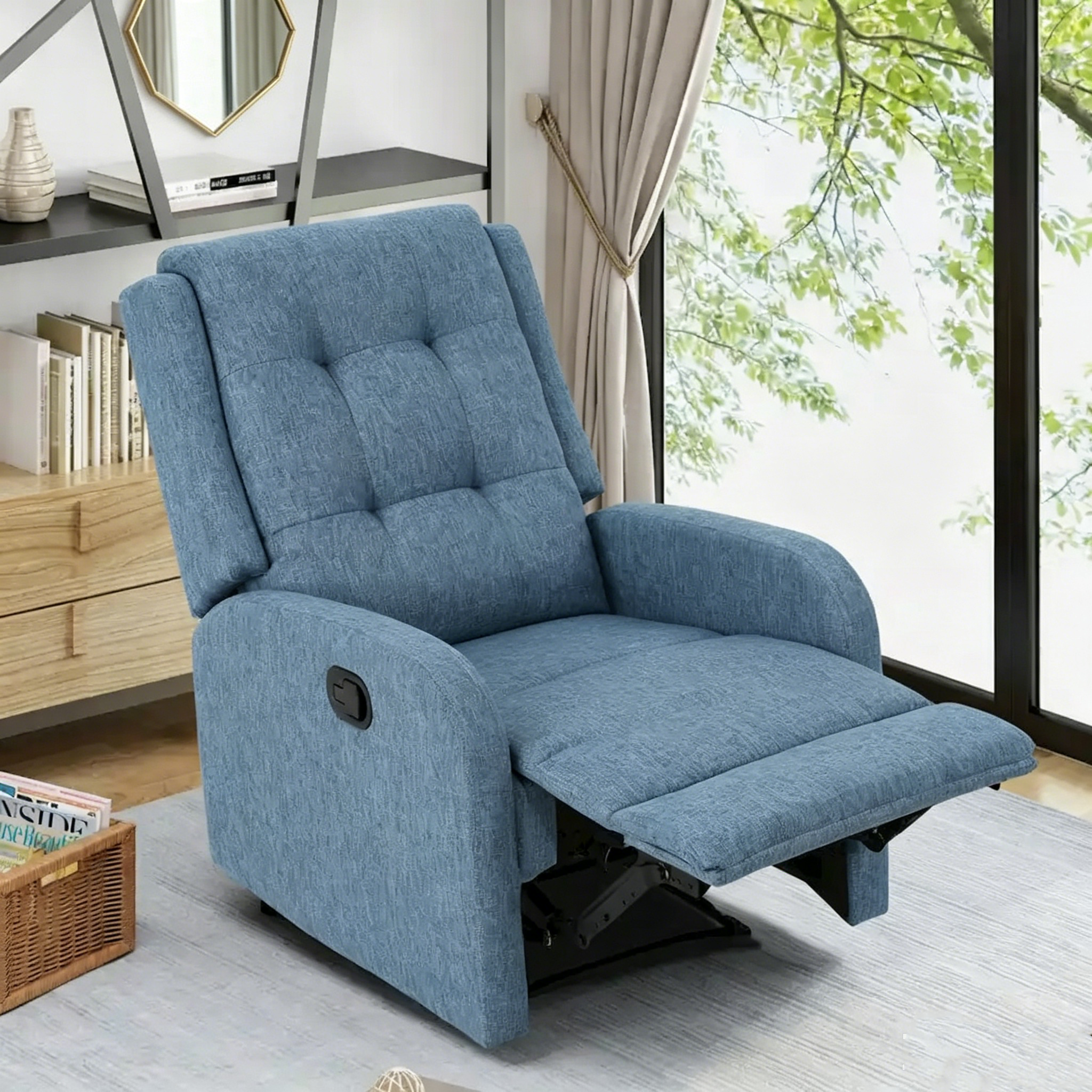 Fauteuil inclinable tapissé traditionnel par