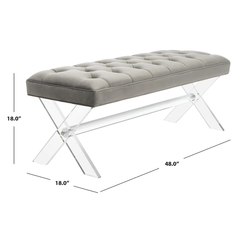 Banc touffeté en acrylique