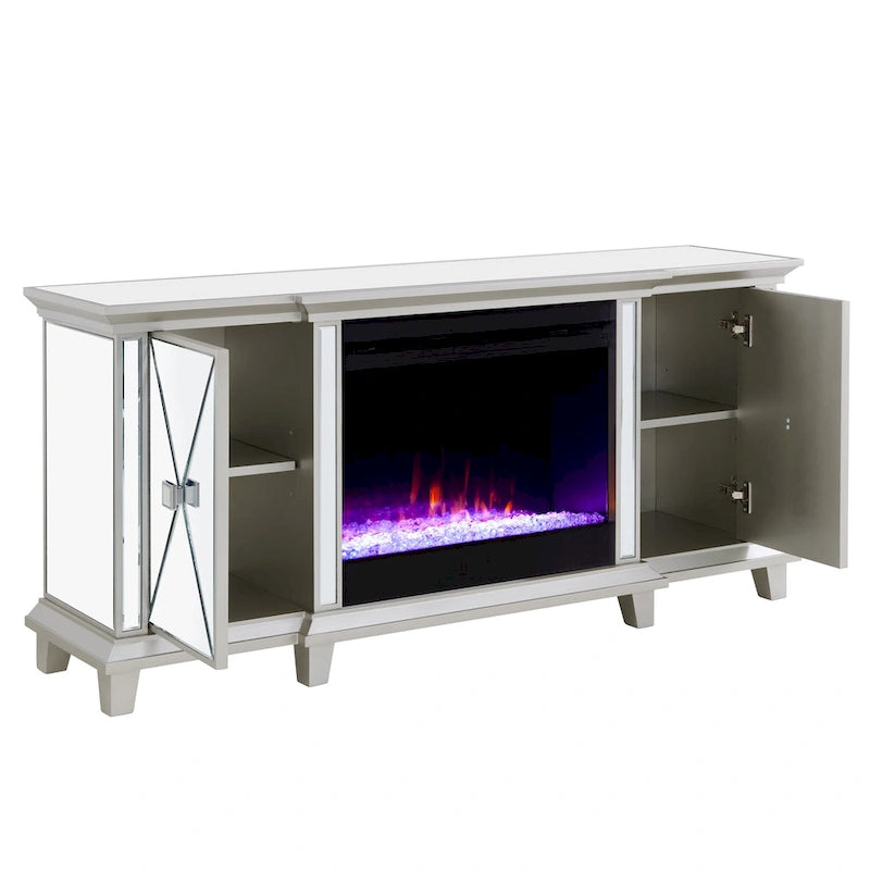Meuble TV miroir
