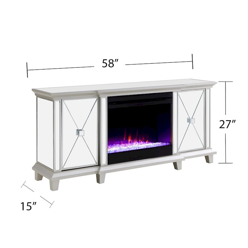 Meuble TV miroir