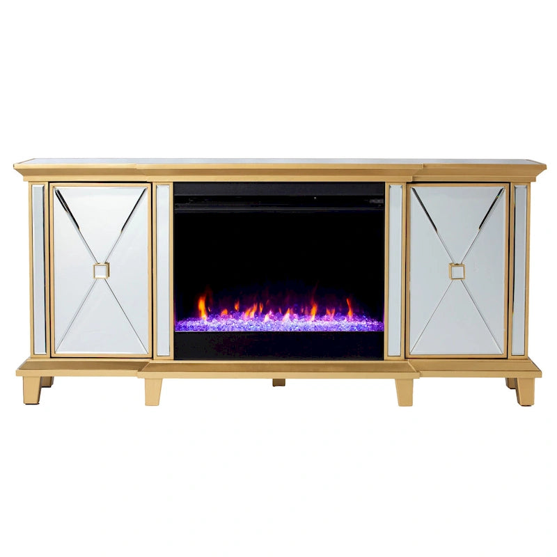 Meuble TV miroir