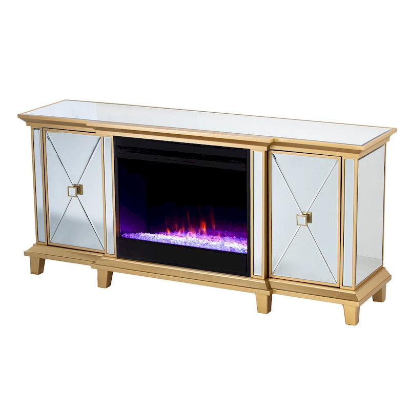 Meuble TV miroir