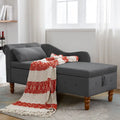 Chaise longue en velours rembourrée à accoudoirs arrondis pour chambre à coucher