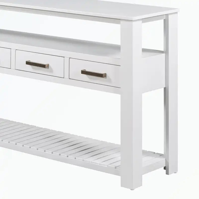 Console avec 4 tiroirs et 2 étagères