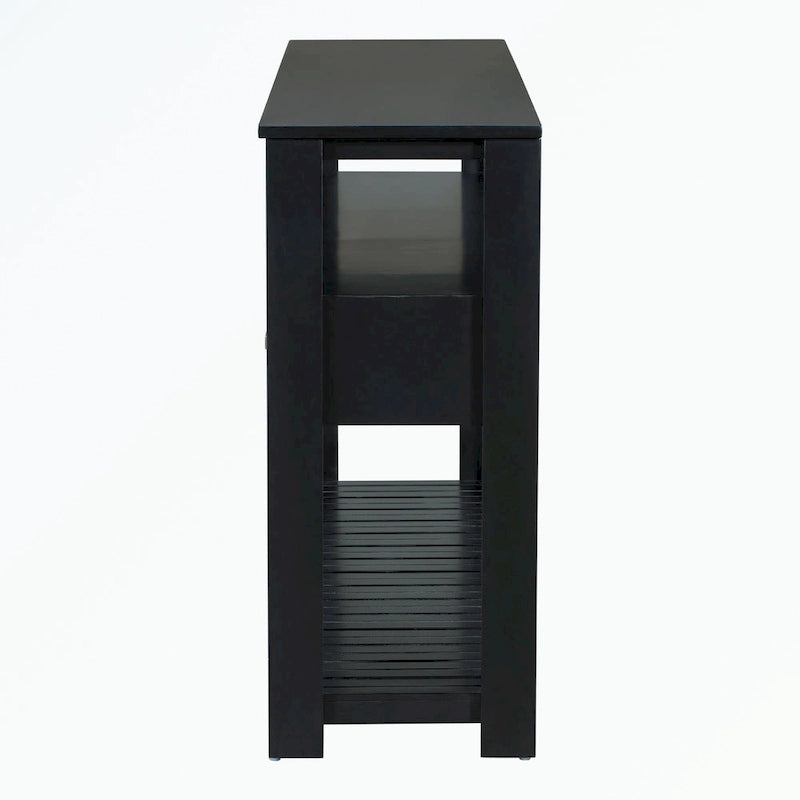Console avec 4 tiroirs et 2 étagères