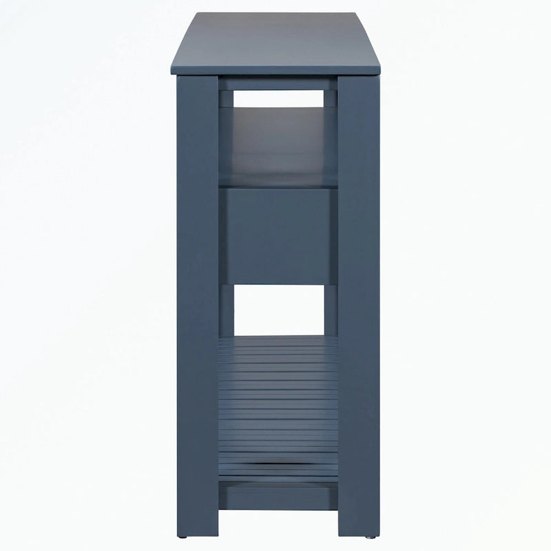 Console avec 4 tiroirs et 2 étagères
