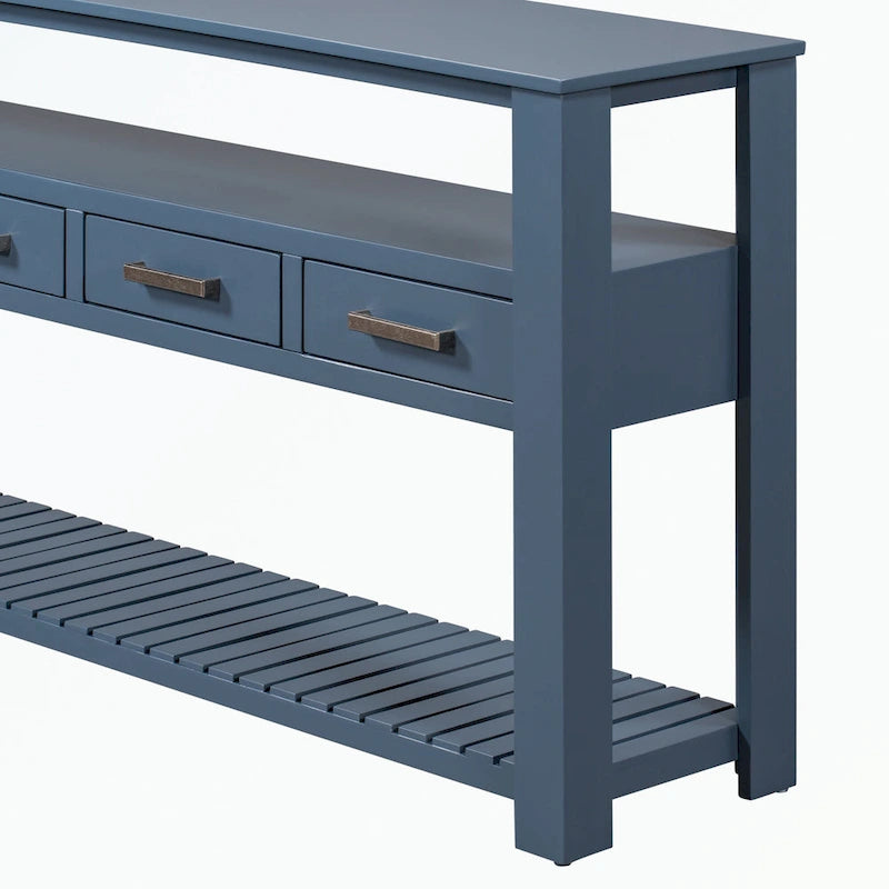 Console avec 4 tiroirs et 2 étagères
