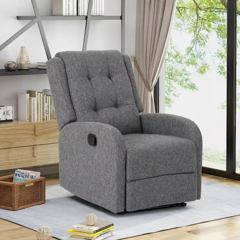 Fauteuil inclinable tapissé traditionnel par