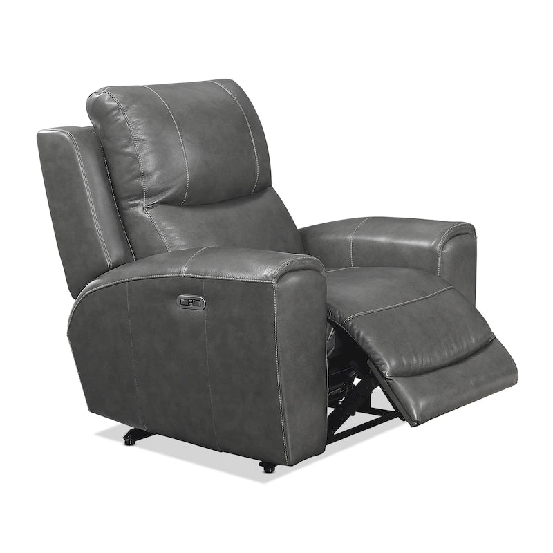 Fauteuil inclinable électrique en cuir pleine fleur