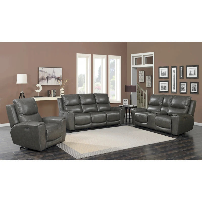 Fauteuil inclinable électrique en cuir pleine fleur