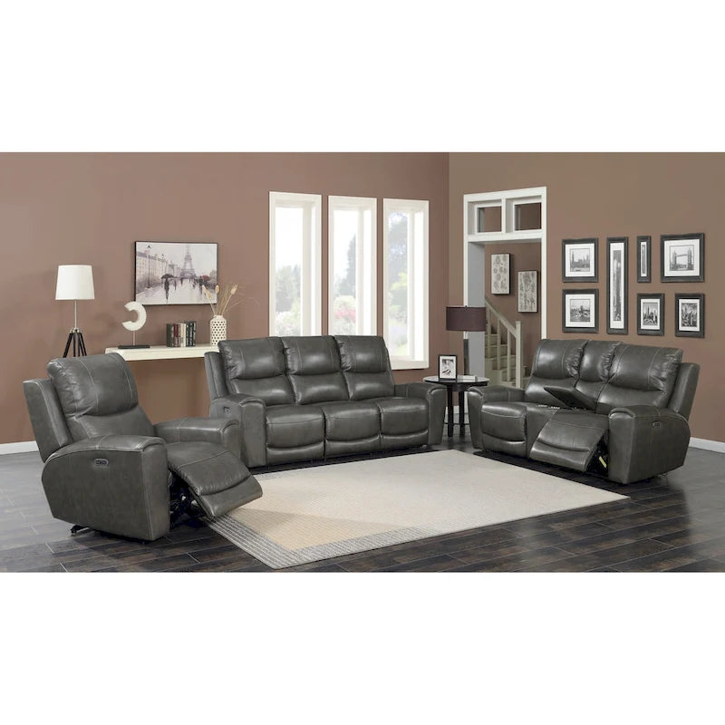 Fauteuil inclinable électrique en cuir pleine fleur