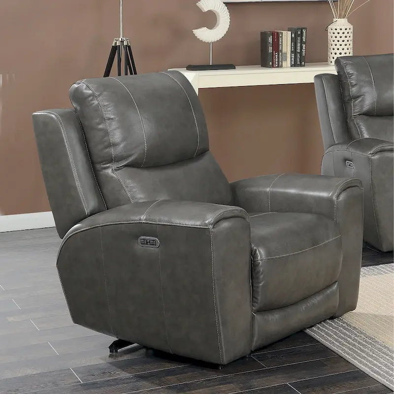 Fauteuil inclinable électrique en cuir pleine fleur
