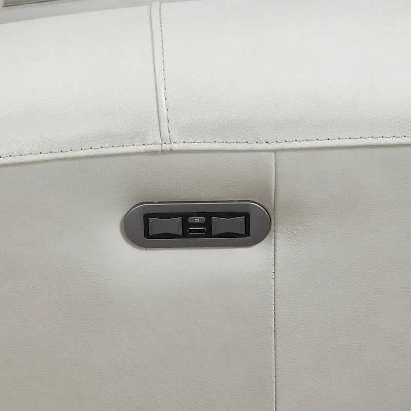 Fauteuil inclinable électrique en cuir pleine fleur