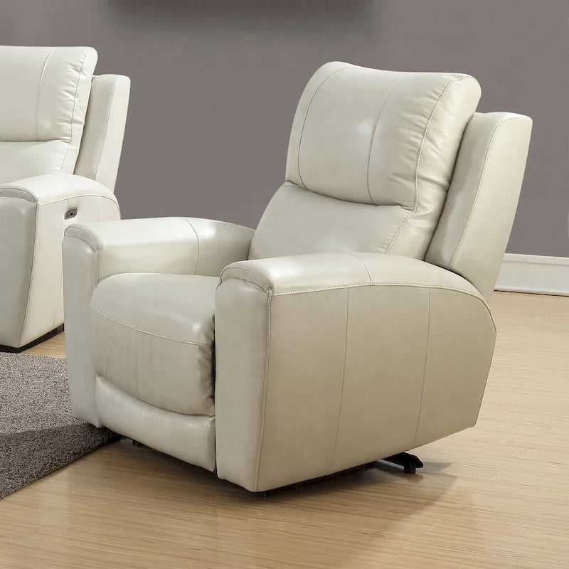 Fauteuil inclinable électrique en cuir pleine fleur