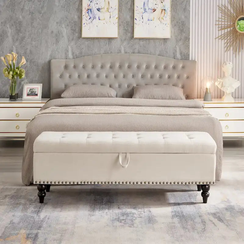Banc de lit avec rangement