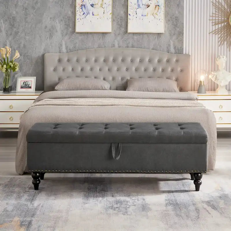 Banc de lit avec rangement