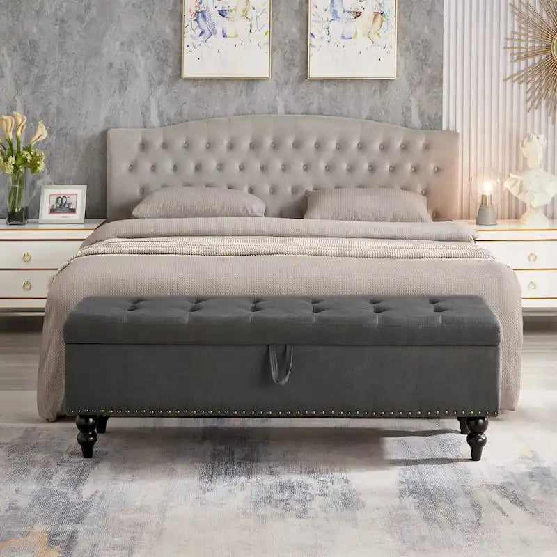 Banc de lit avec rangement