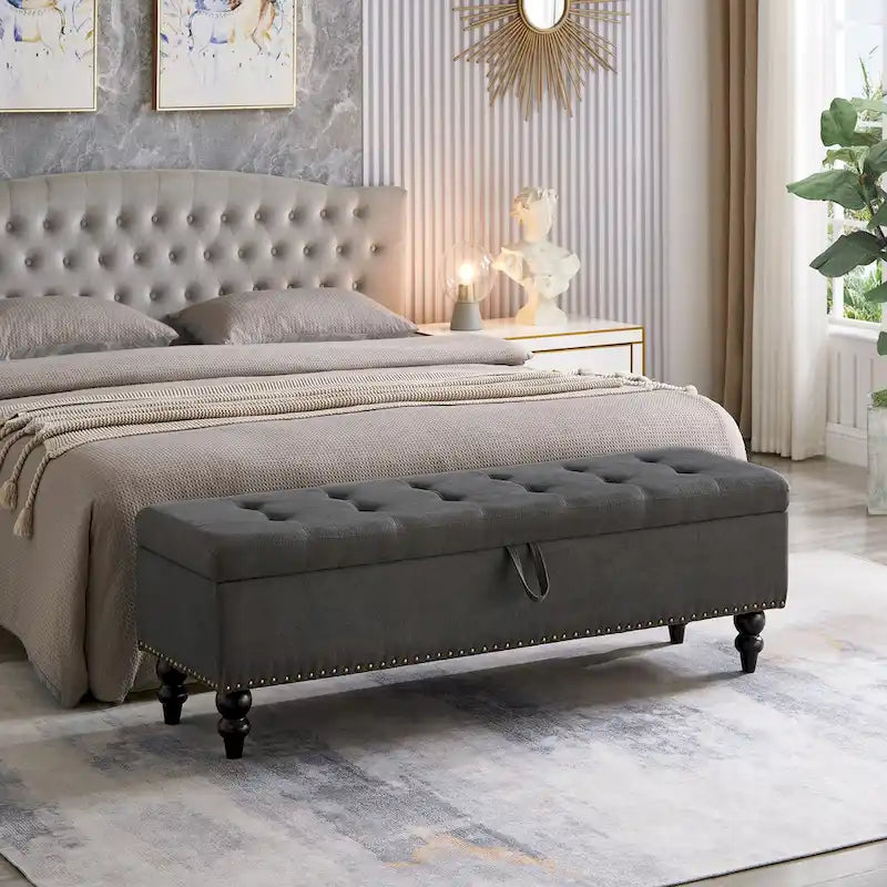 Banc de lit avec rangement