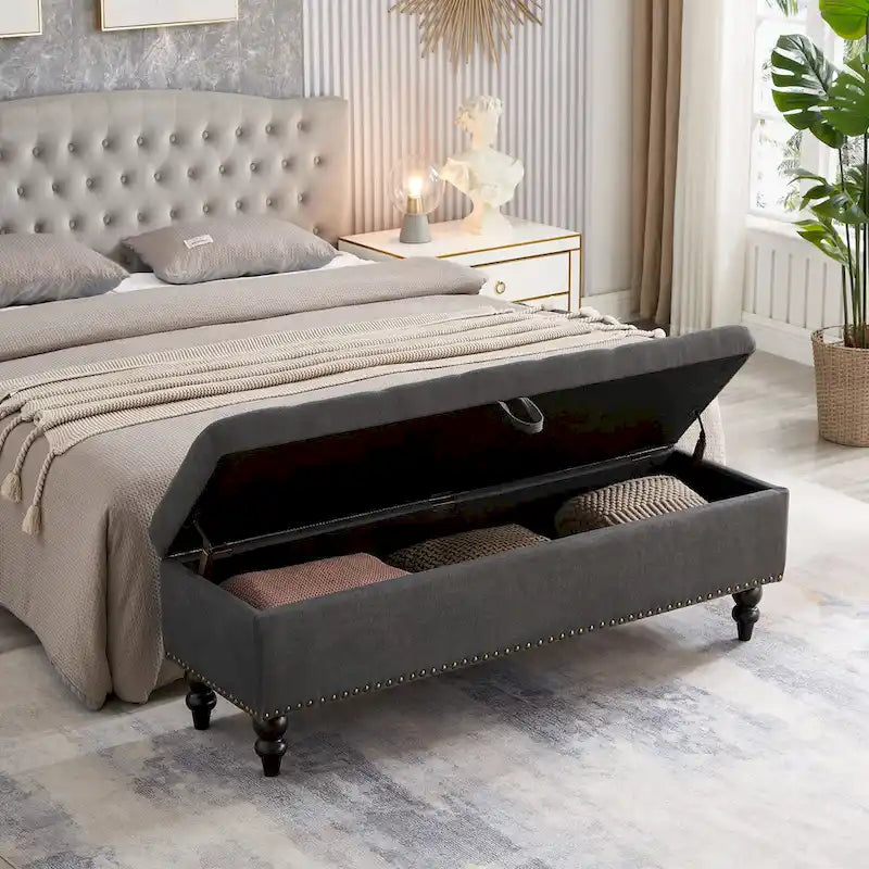 Banc de lit avec rangement