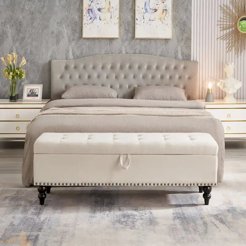 Banc de lit avec rangement