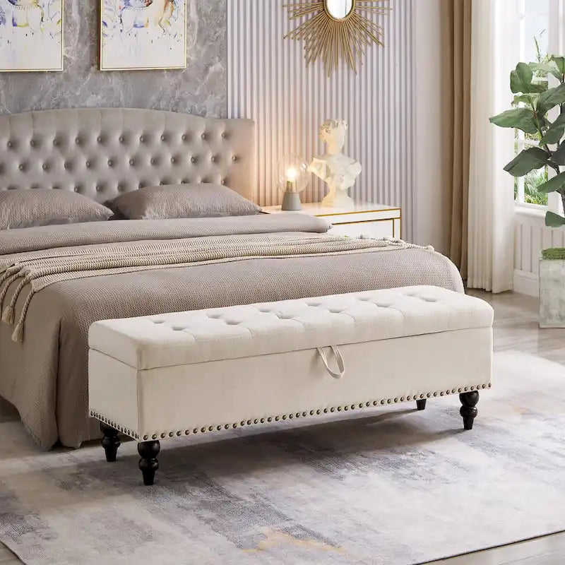 Banc de lit avec rangement