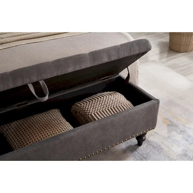 Banc de lit avec rangement