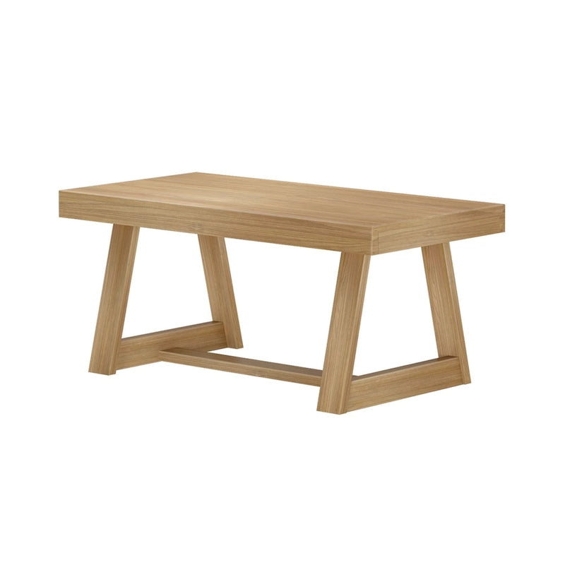 Table basse classique rectangulaire avec pieds tréteaux