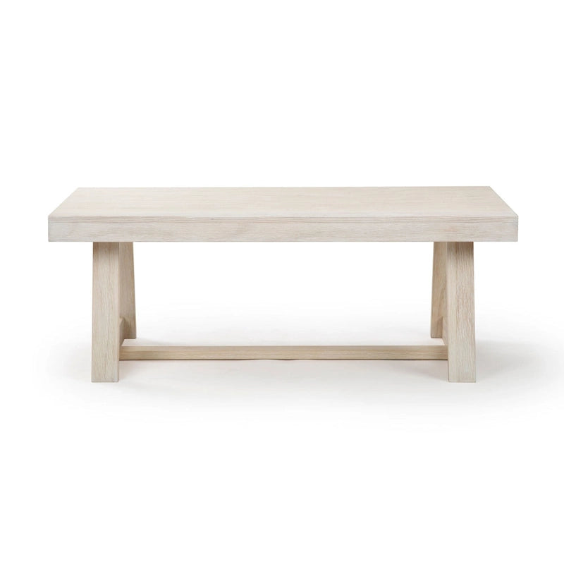 Table basse classique rectangulaire avec pieds tréteaux