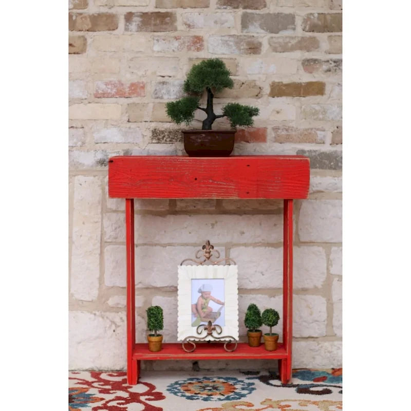 Table murale étroite rustique
