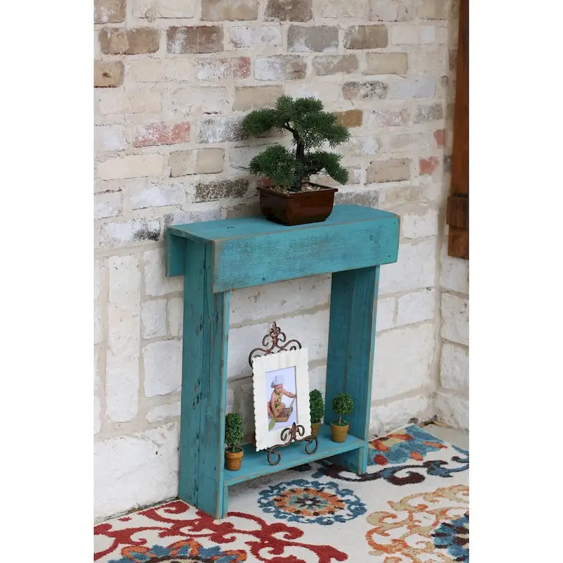 Table murale étroite rustique