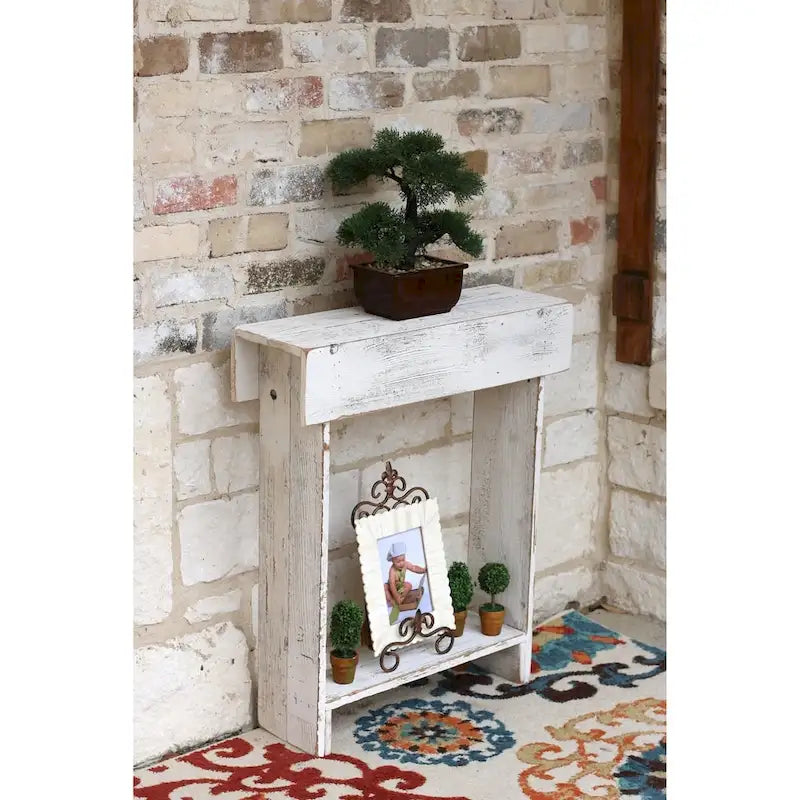 Table murale étroite rustique