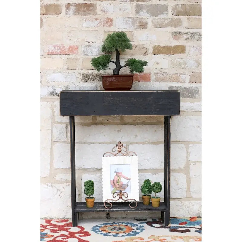 Table murale étroite rustique