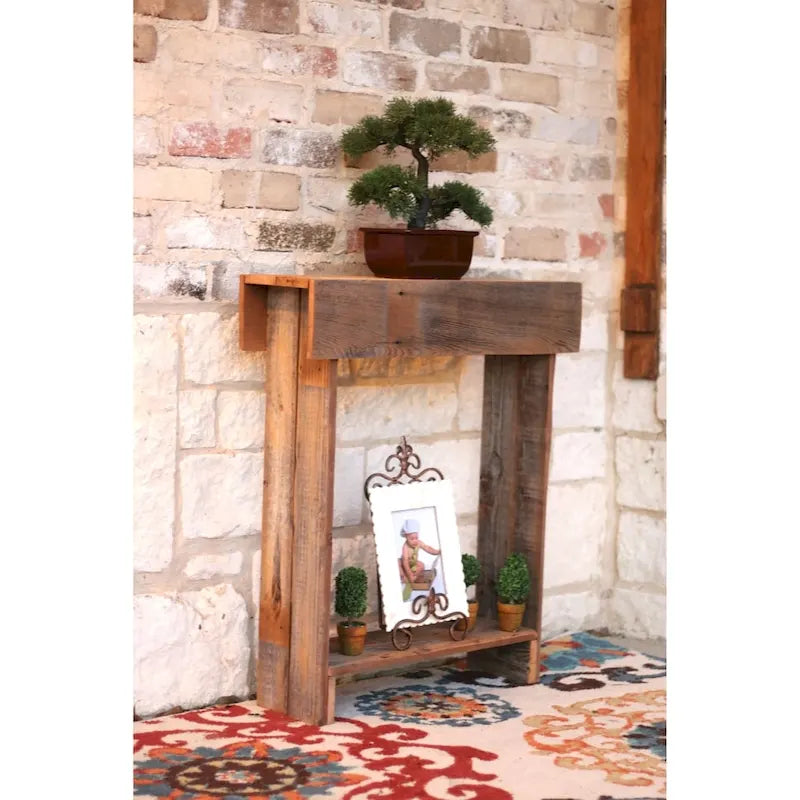 Table murale étroite rustique