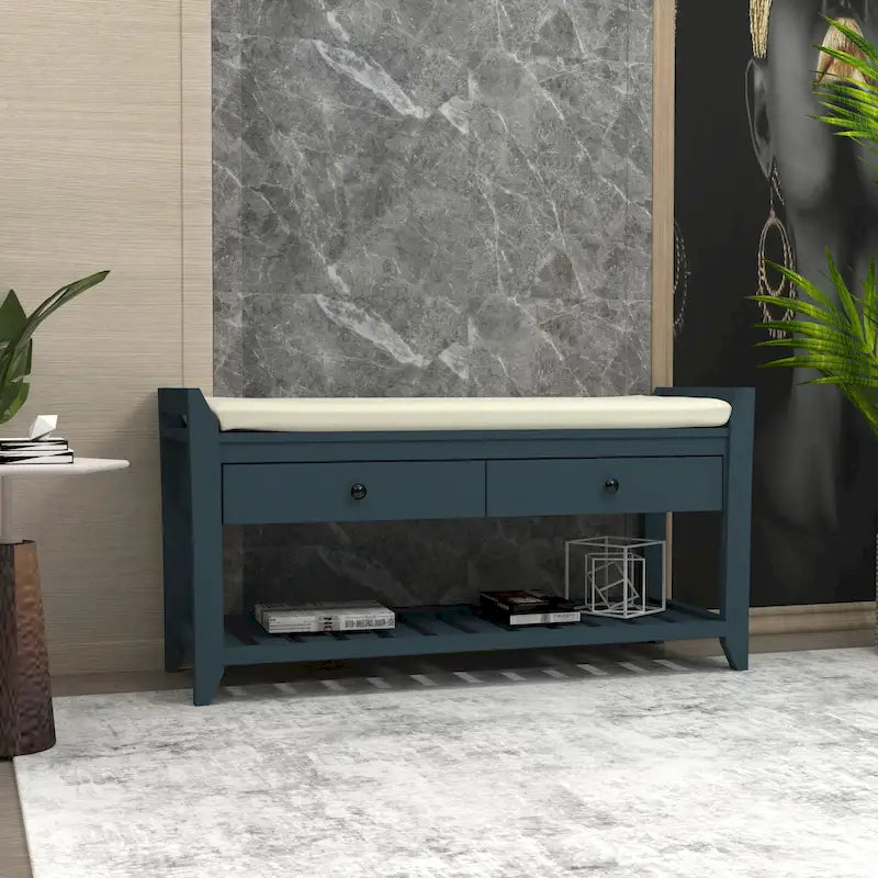 Banc de rangement pour entrée