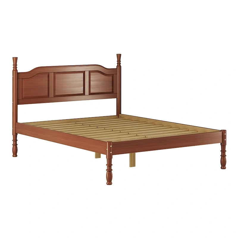 Lit plateforme 100 % en bois massif