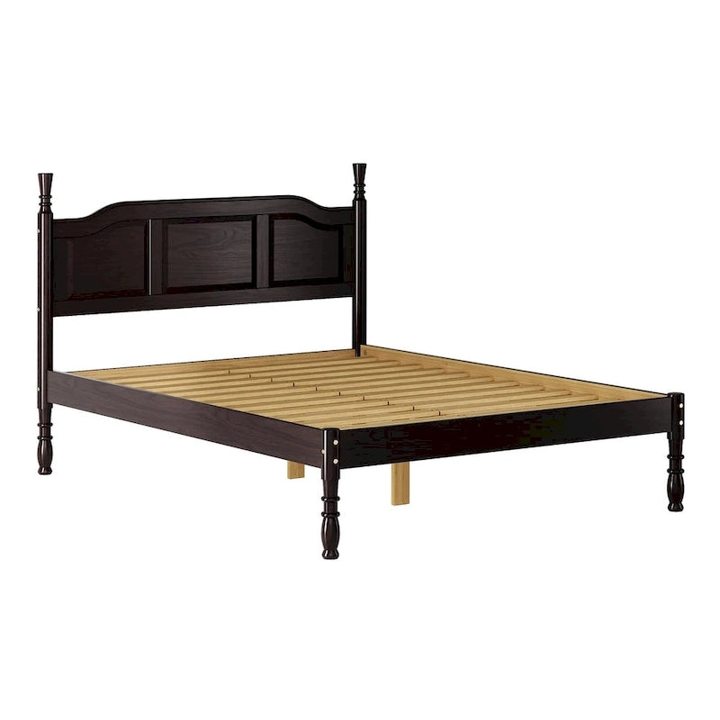 Lit plateforme 100 % en bois massif
