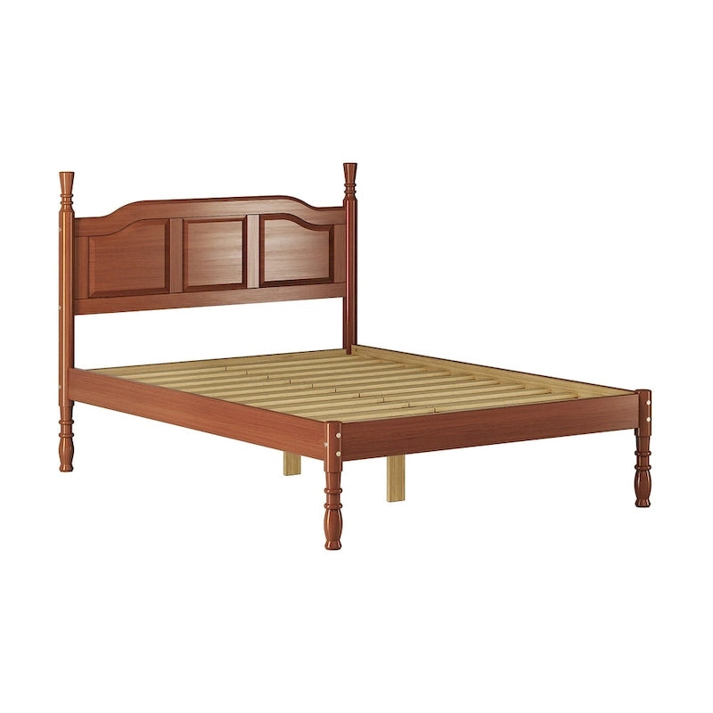 Lit plateforme 100 % en bois massif