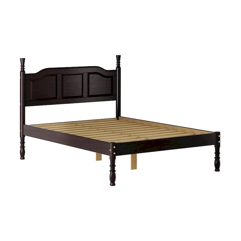 Lit plateforme 100 % en bois massif