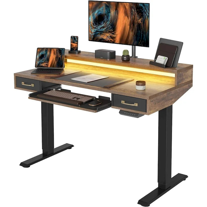 Bureau debout électrique réglable en hauteur