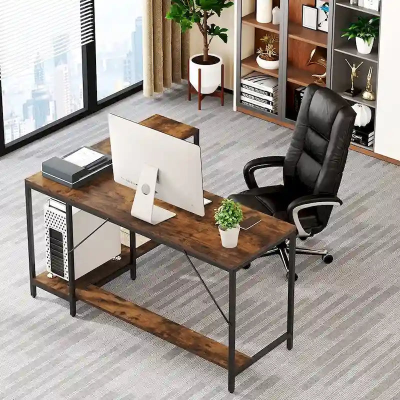 Bureau en L, Bureau d'angle en L
